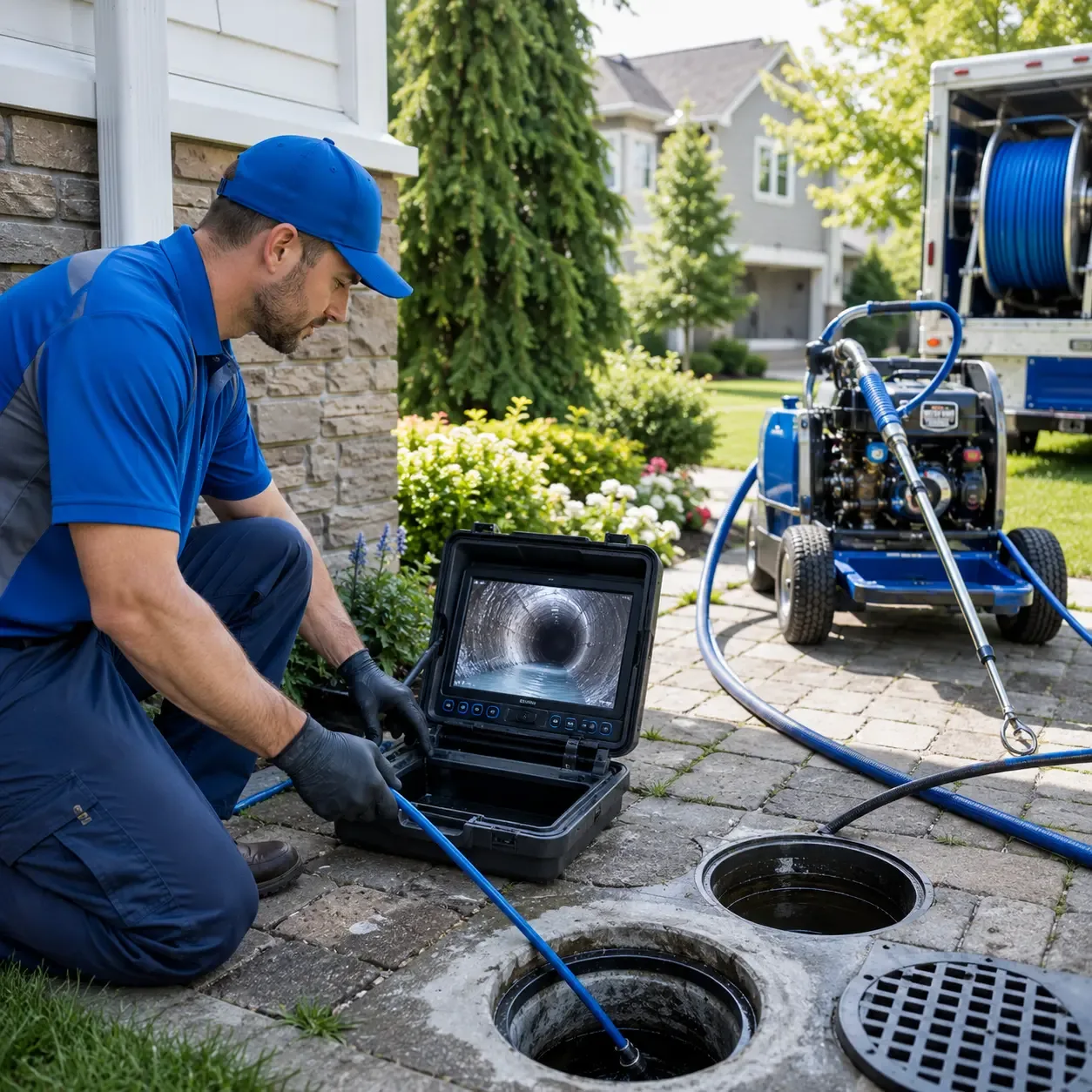 Outdoor drain cleaning professionals serving Lapeer, MI