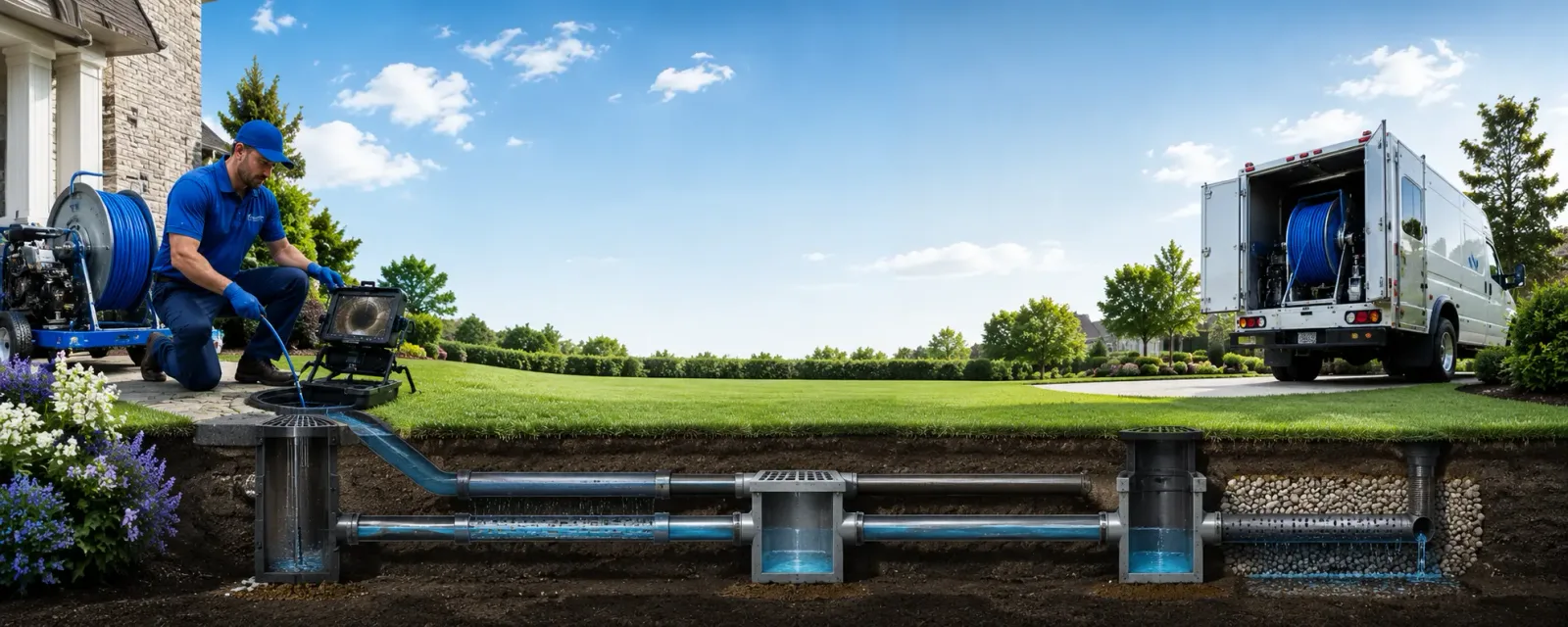 Outdoor drain cleaning information for Lapeer, MI